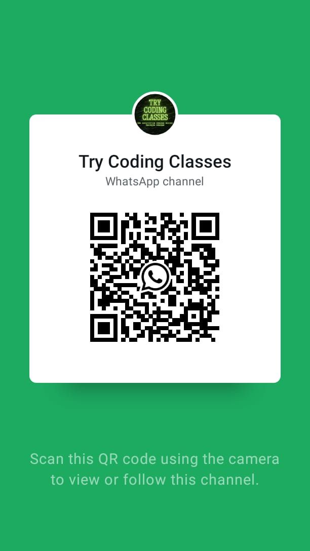 Try Coding Classes WhatsApp Channel